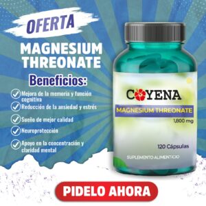 Magnesio Treonato para memoria y función cerebral | Cayena Shop