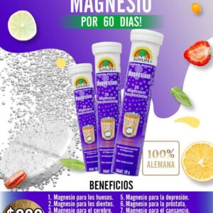 Sunlife Magnesium 3 tubos a 20 tabletas