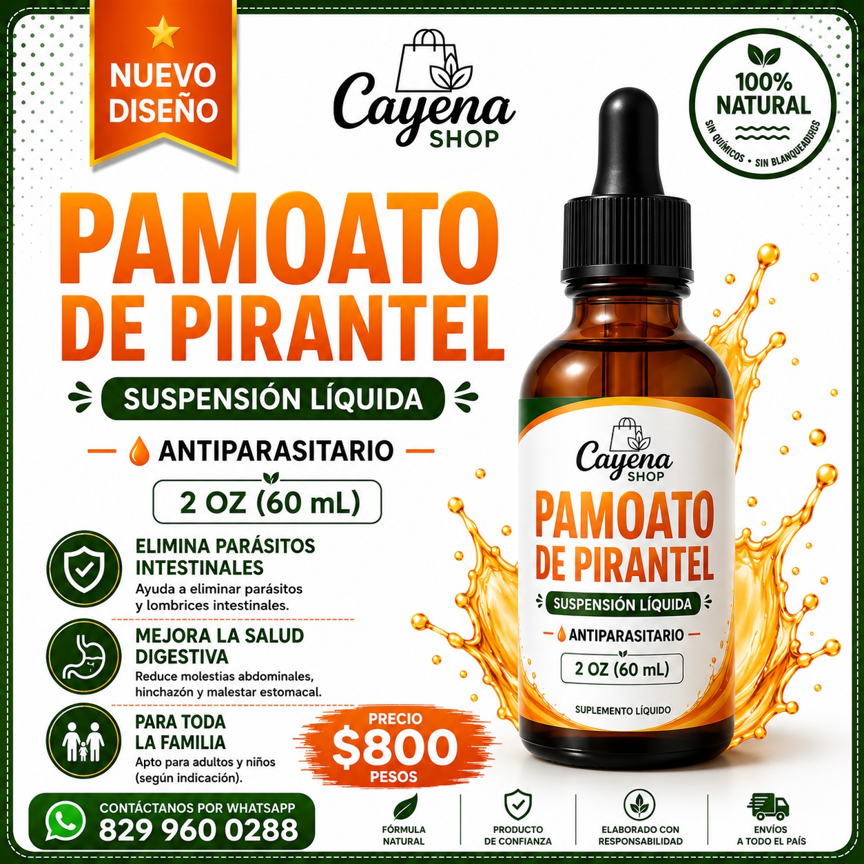 Pamoato de Pirantel 1 pamoato de Pirantel