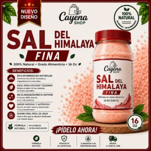 Sal de Himalaya fino 16 oz (560 gr)
